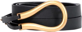 Women PU Leather Waist Belt Double Strap Tie Wrap Cinch Belt