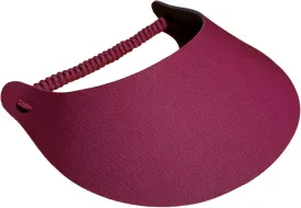 Women's Solid Color Design Lightweight Packable Foam Visor for Sun Protection and Outdoor Activities