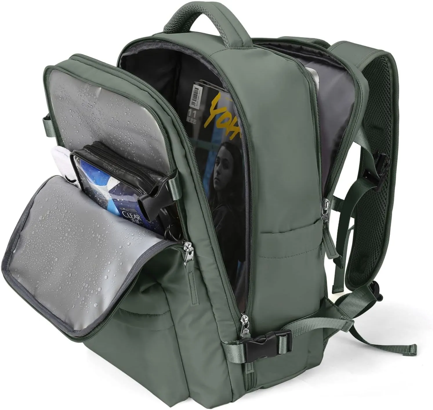 WONHOX Large Travel Backpack Carry on Flight Approved Laptop Work Business Backpack for Women Men Mochila de Viaje